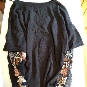 NEW! Free People floral lace tee